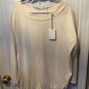 Barefoot Dreams Cozy Cream Knit Top